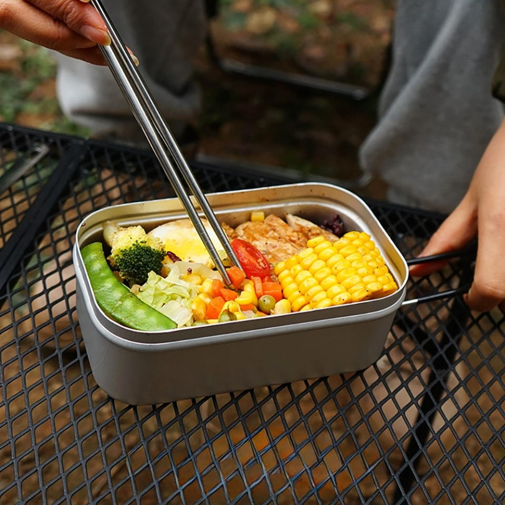 Camping Cooking Cutlery Set - أدوات طهي خفيفة الوزن للتخييم، صندوق