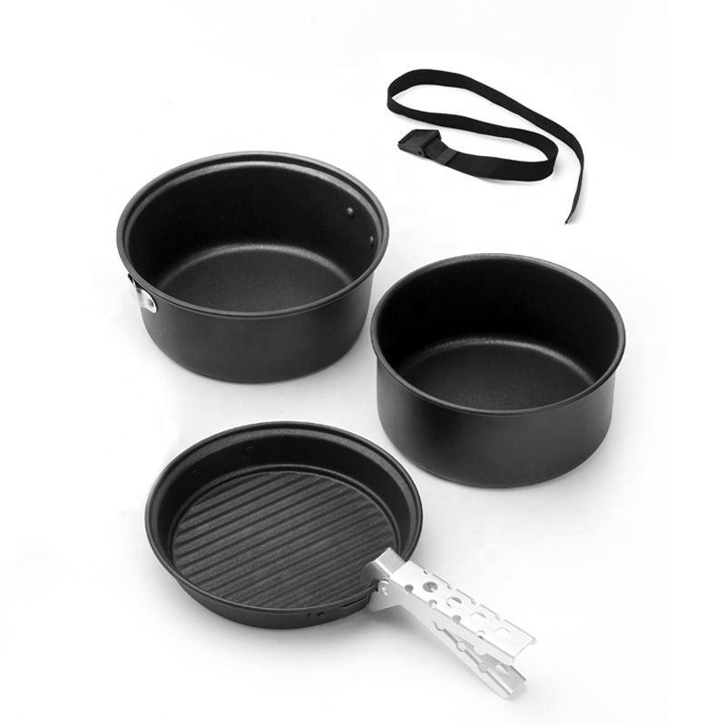 Camping Cooking Mess Kit - طقم أدوات طهي للتخييم من الألومنيوم