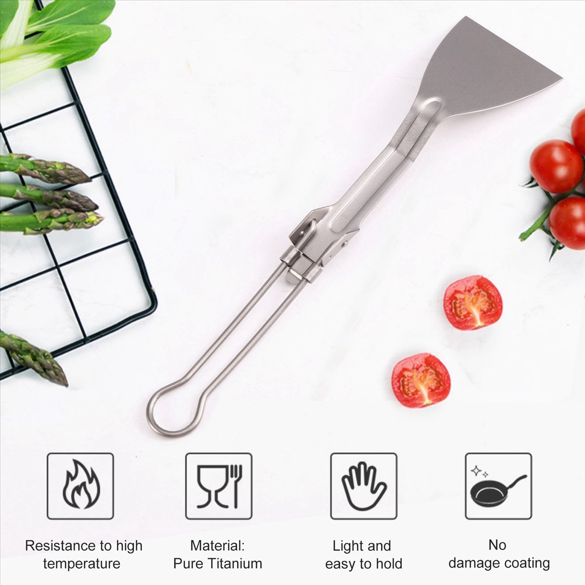 Cooking Outdoor Camping - أدوات مائدة للتخييم من ABST، ملعقة