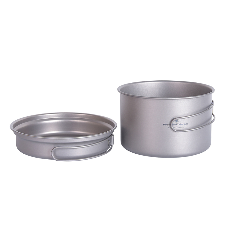 Camping Cooking Frying Pan - مقلاة من التيتانيوم من Boundless Voyage