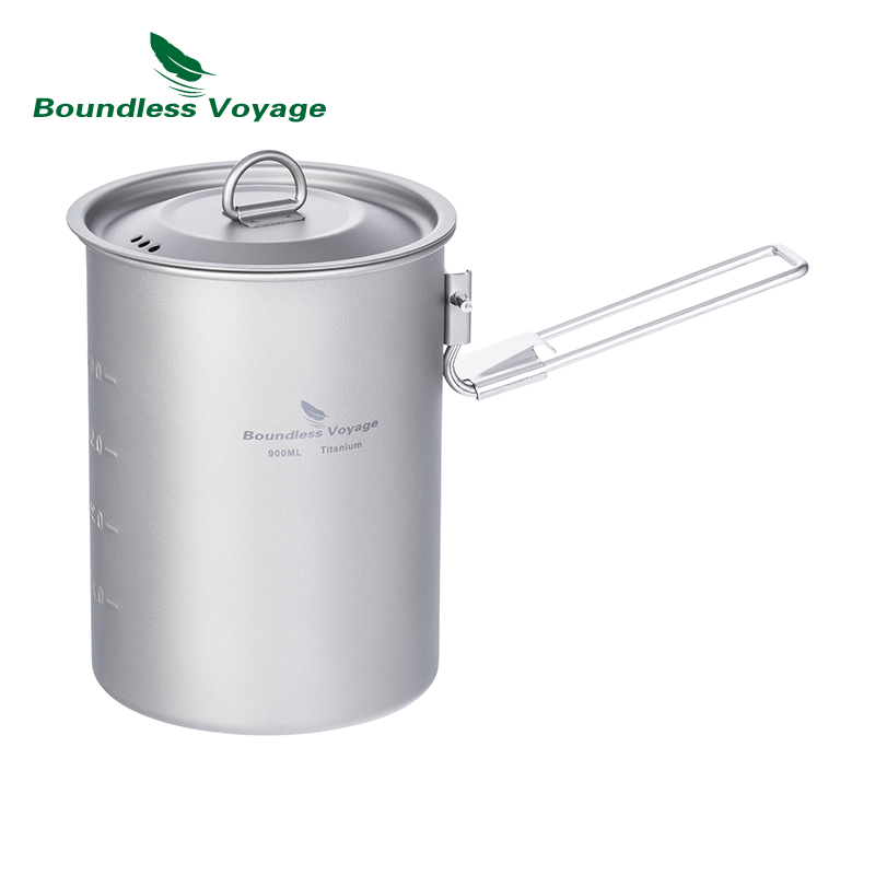 Camping Cooking Pot With Lid - رحلة لا حدود لها 900 مللي
