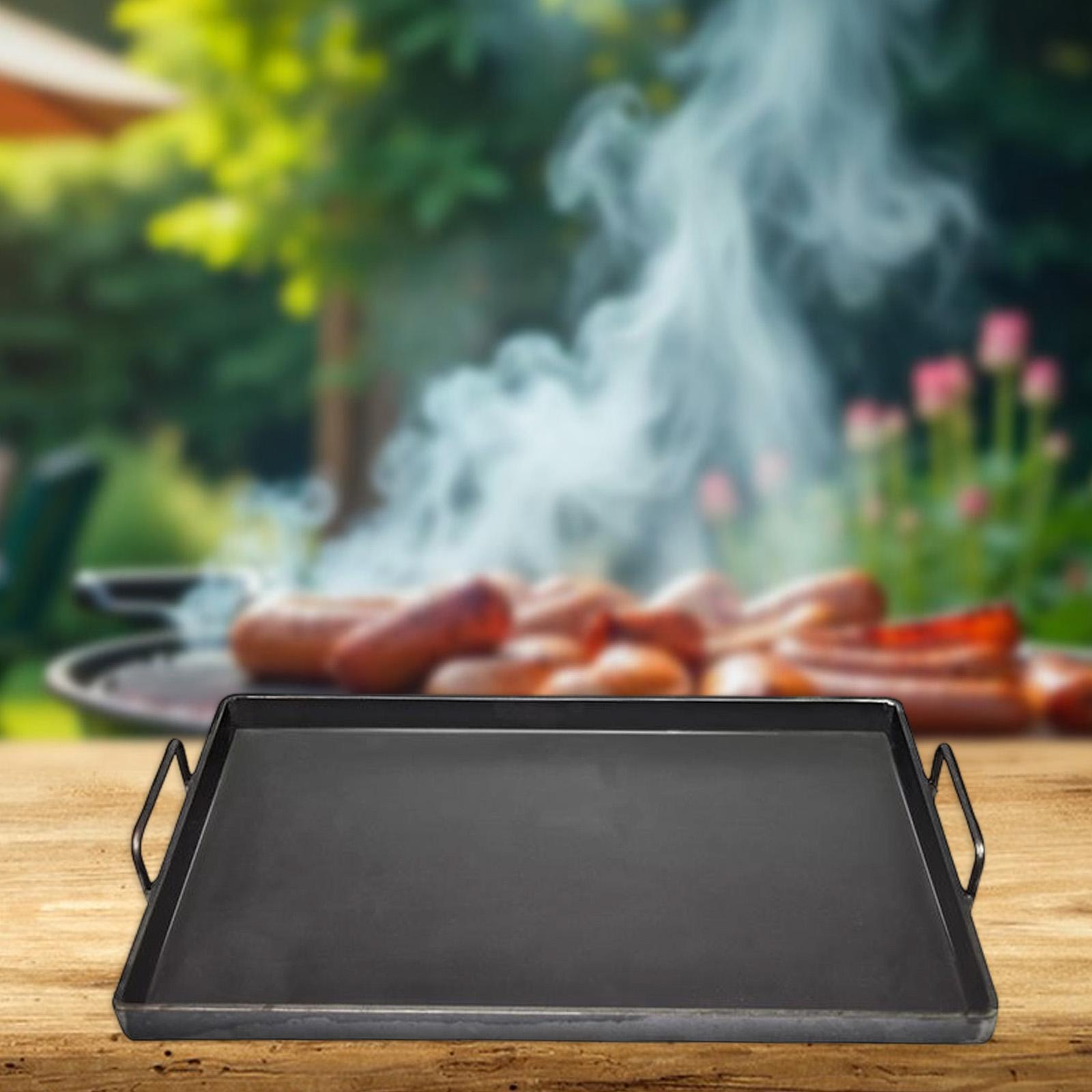 Camping Cooking Frying Pan - مقلاة شواء من الحديد الزهر، أواني
