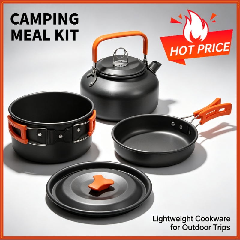 Camping Cooking Pack - مجموعة أدوات الطهي للتخييم، أدوات طهي