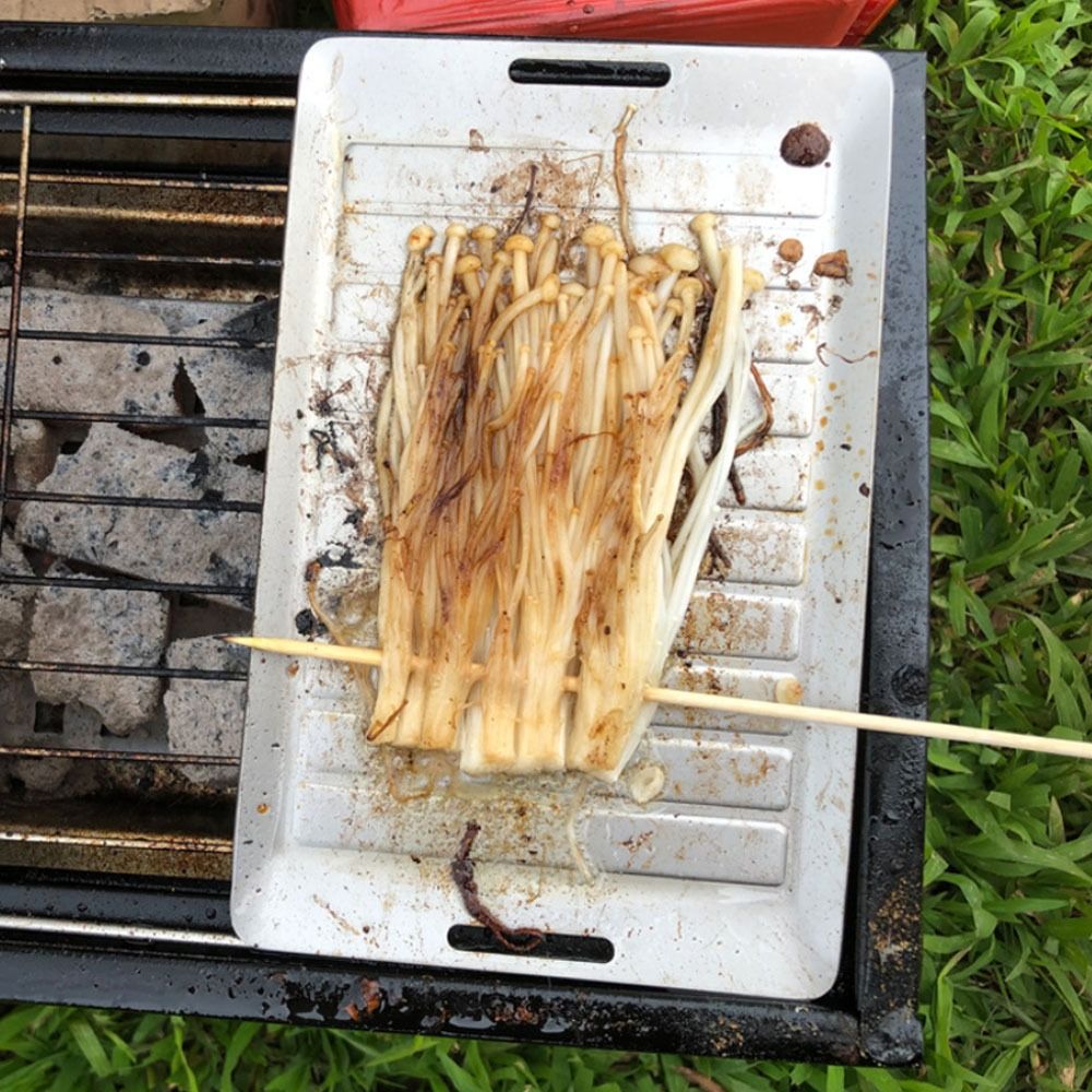 مقلاة شواء من التيتانيوم متينة - مراجعة Camping Cooking Pan وسعره