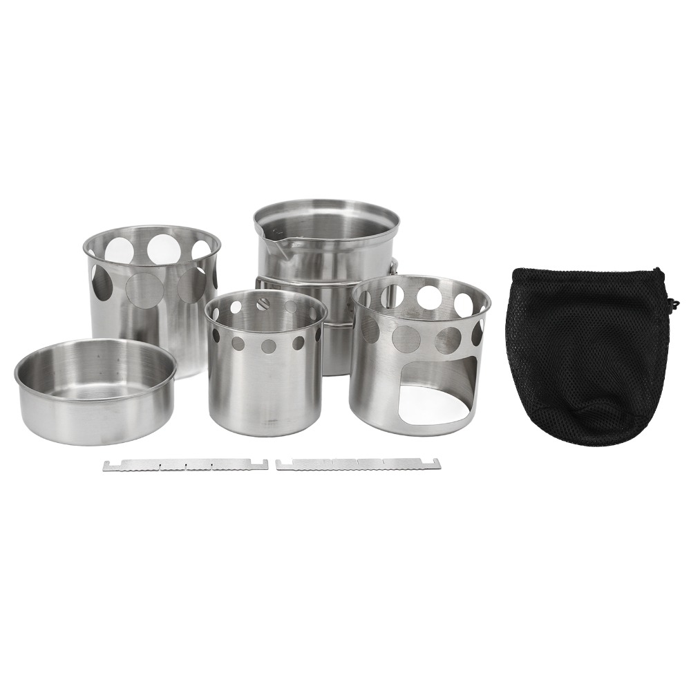 طقم أواني طهي للتخييم من الفول - مراجعة Camping Cooking Pot With Lid وسعره