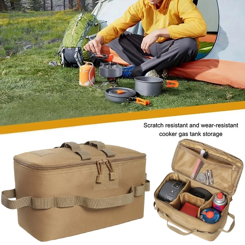 التخييم خزان الغاز حقيبة التخز - مراجعة Camping Cooking Books وسعره