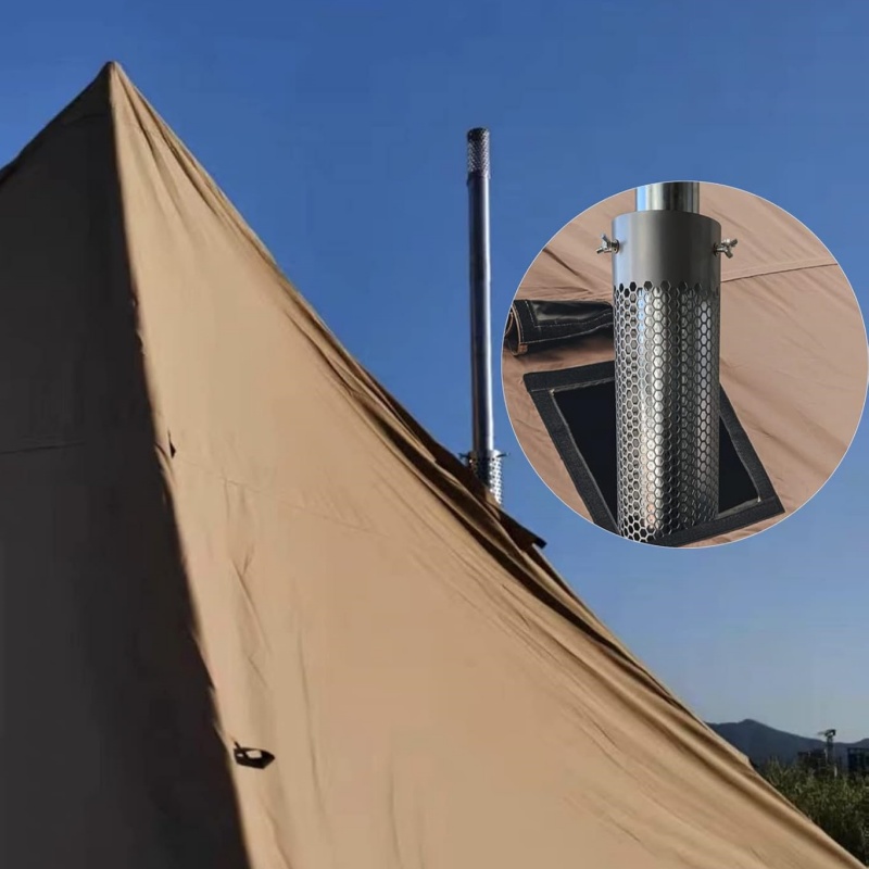 موقد للتخييم الأنابيب الفولاذ  - مراجعة Camping Cooking Wood Stove وسعره