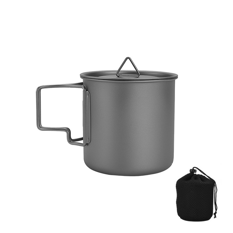 كوب تخييم من التيتانيوم بمقبض  - مراجعة Camping Cooking Pack وسعره