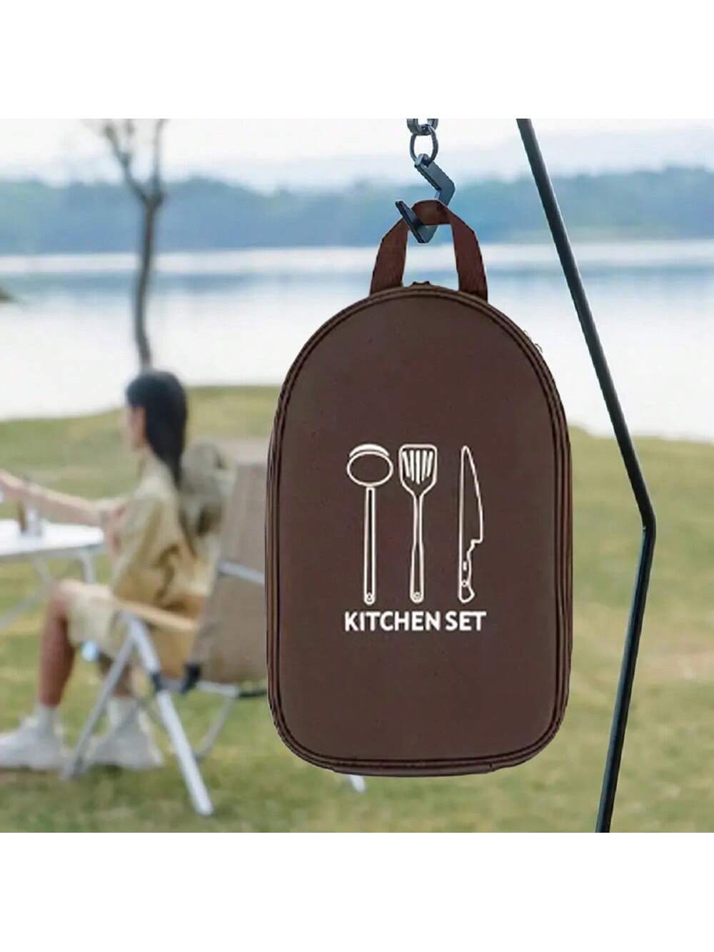 في الهواء الطلق التخييم تجهيزا - مراجعة Camping Cooking Utensil Organizer وسعره