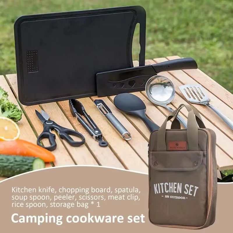 طقم أدوات طهي للتخييم مكون من  - مراجعة Camping Cooking Pack وسعره