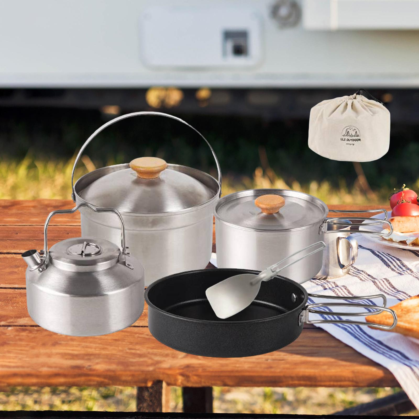 أدوات طهي للتخييم، مقلاة محمول - مراجعة Camping Cooking Frying Pan وسعره