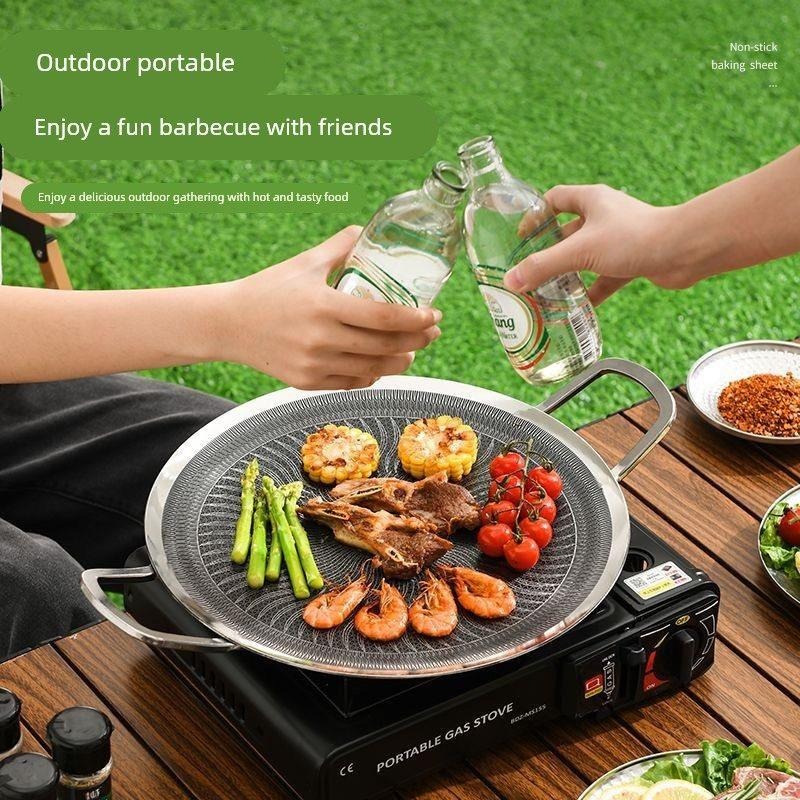 مقلاة شواء متعددة الوظائف من ا - مراجعة Camping Cooking Pan وسعره