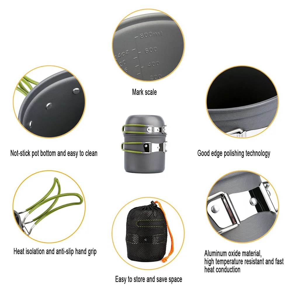 التخييم تجهيزات المطابخ فوضى ع - مراجعة Camping Cooking Pack وسعره