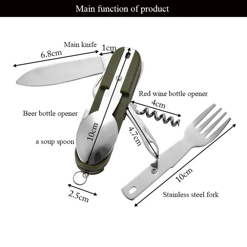 طقم أدوات مائدة للتخييم من الف - مراجعة Camping Cooking Cutlery Set وسعره