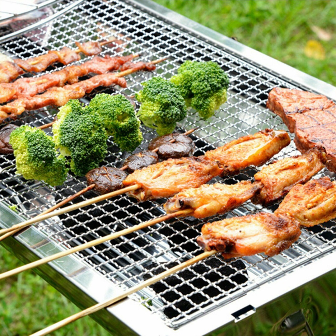 شبكات شواء شواء من الحديد المج - مراجعة Camping Cooking Vegetables وسعره