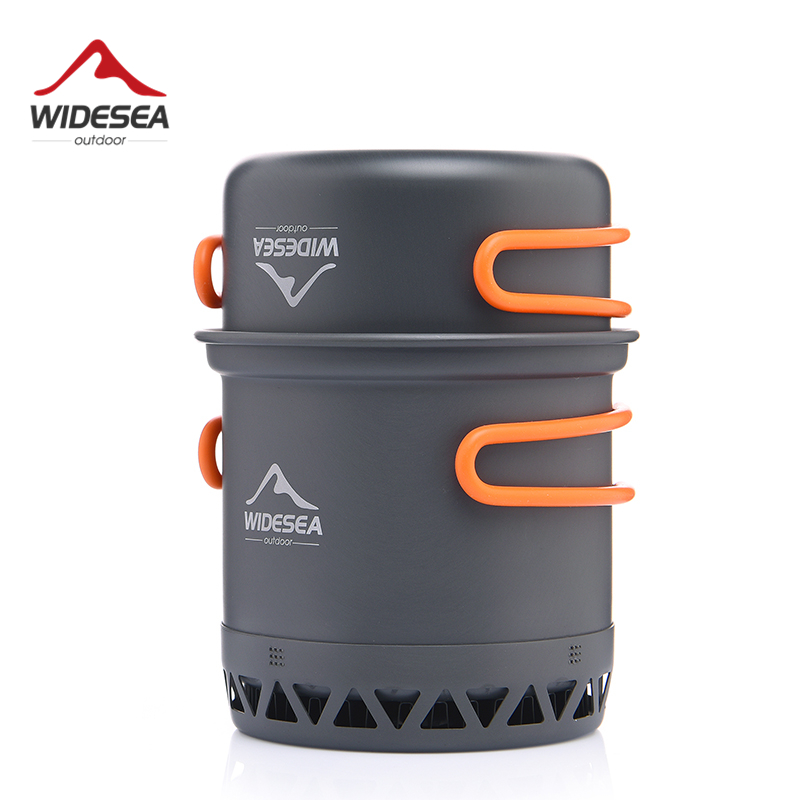 Widesea وعاء التخييم 1.3L 2.3L - مراجعة Camping Cooking Set Jetboil وسعره
