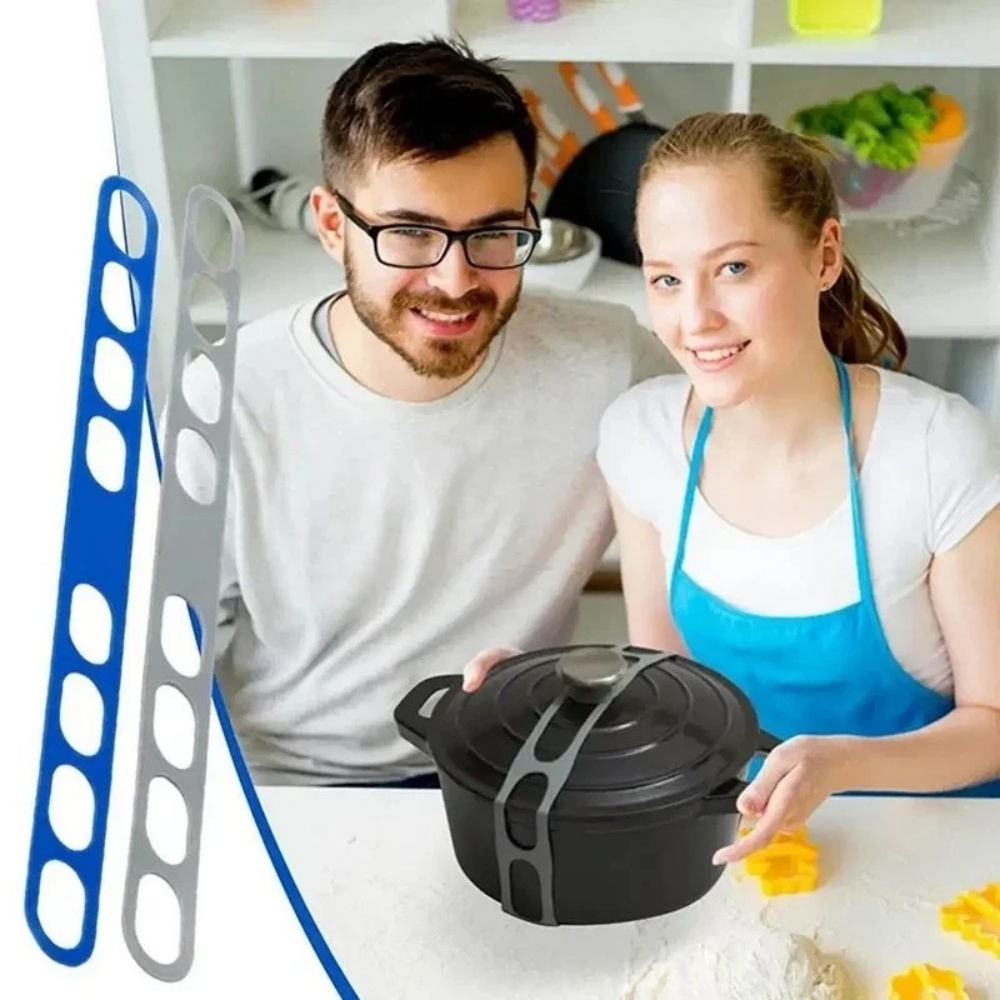 حزام سيليكون مرن قابل لإعادة ا - مراجعة Camping Cooking Pot With Lid وسعره