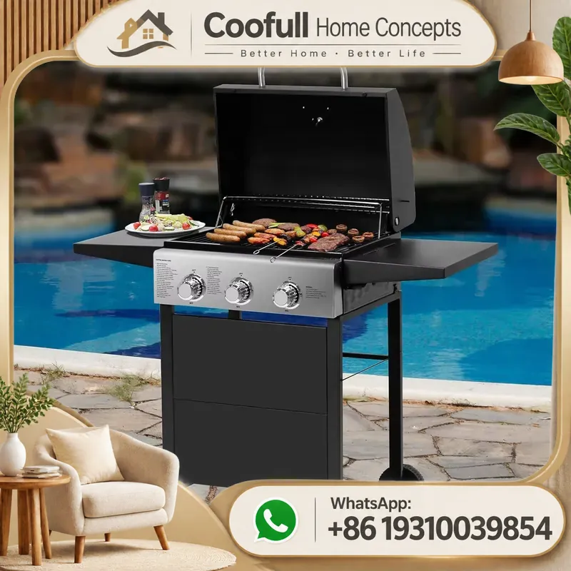 شواية غاز البروبان مع موقد جان - مراجعة Camping Cooking Table Foldable وسعره