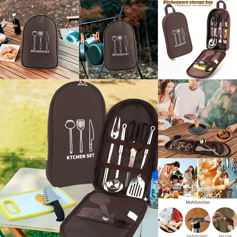 حقيبة طهي خارجية، حقيبة تخزين  - مراجعة Camping Cooking Utensil Organizer وسعره