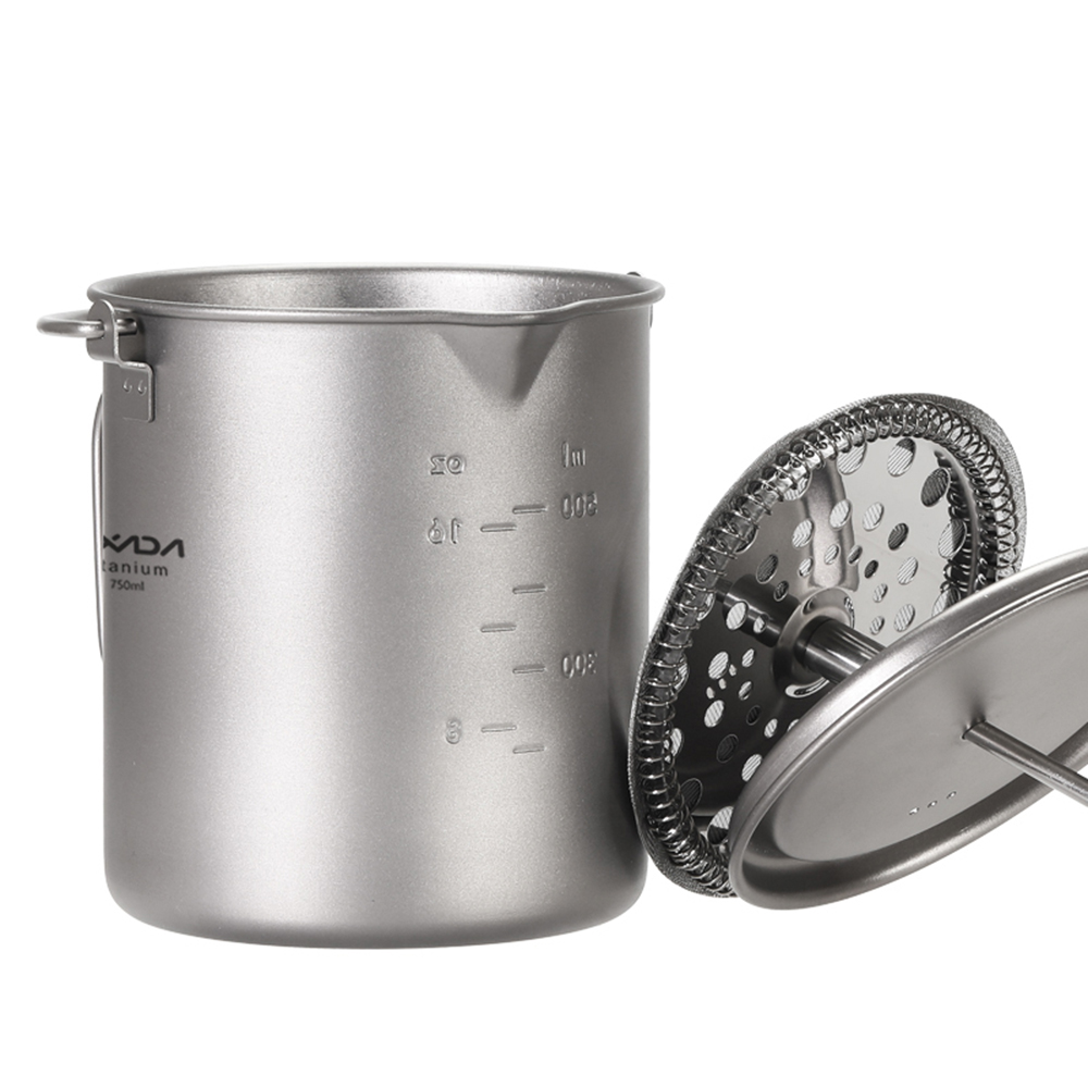 كوب قهوة تيتانيوم من ليكسادا س - مراجعة Camping Cooking Pot With Lid وسعره