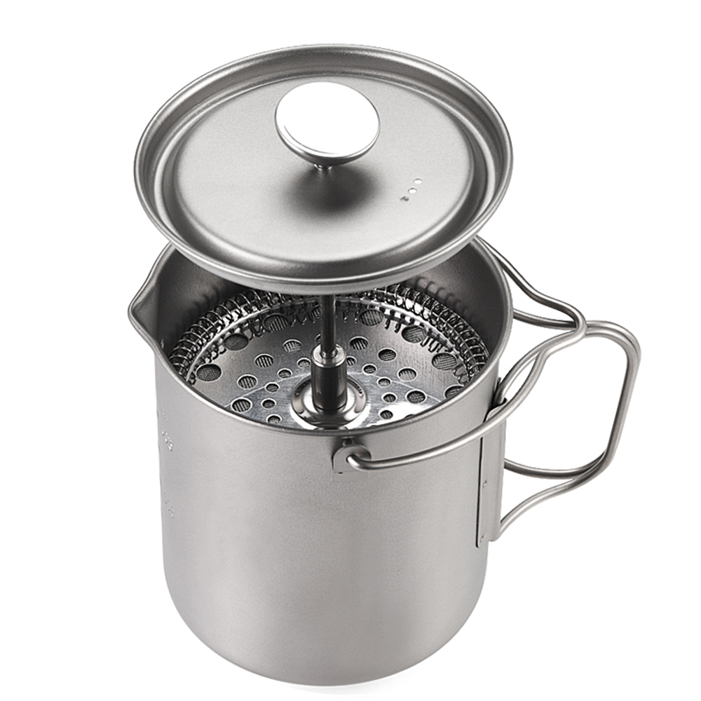 كوب قهوة تيتانيوم من ليكسادا س - مراجعة Camping Cooking Pot With Lid وسعره