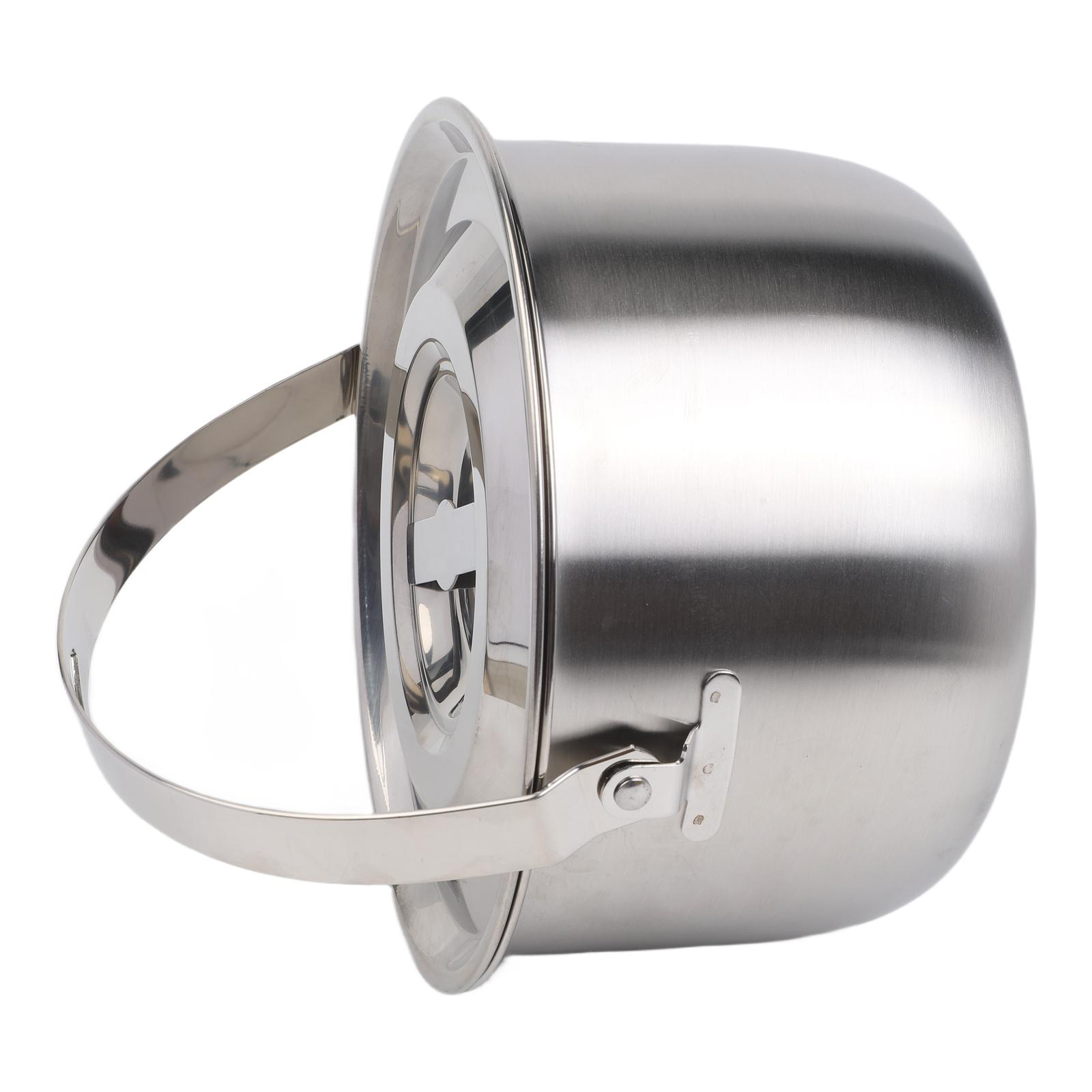قدر تخييم من الفولاذ المقاوم ل - مراجعة Camping Cooking Pot With Lid وسعره