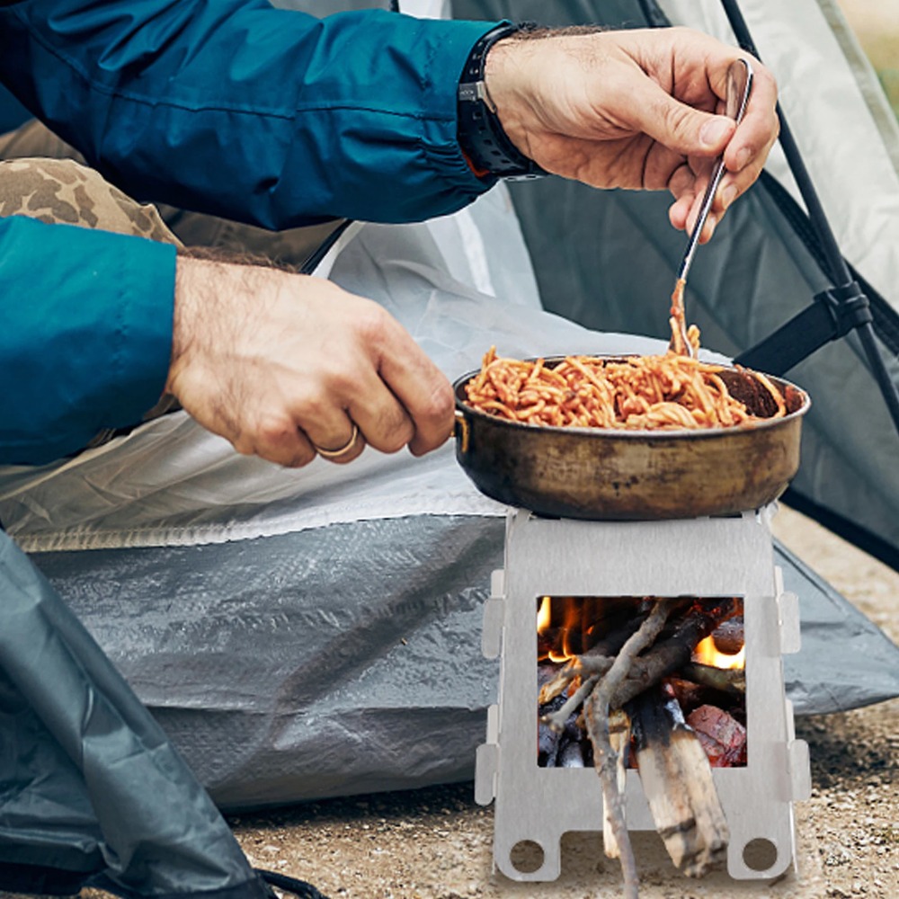 فرن التخييم موقد الخشب موقد ال - مراجعة Camping Cooking Wood Stove وسعره