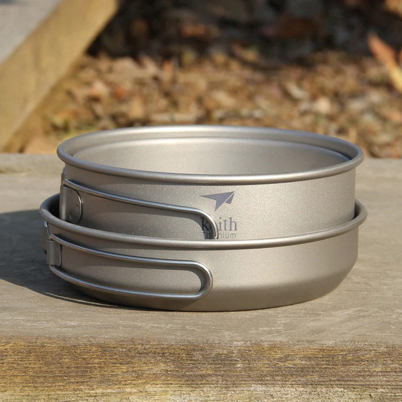 كيث 3 قطعة تجهيزات المطابخ الت - مراجعة Camping Cooking Pan وسعره