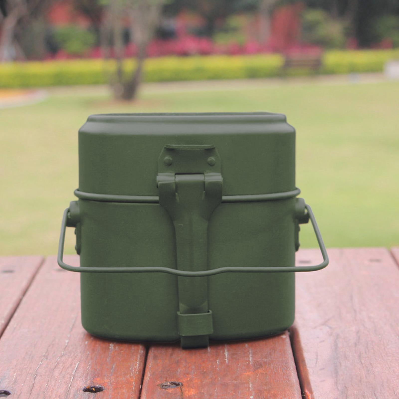 طقم أواني طهي خارجية من الألوم - مراجعة Camping Cooking Mess Kit وسعره