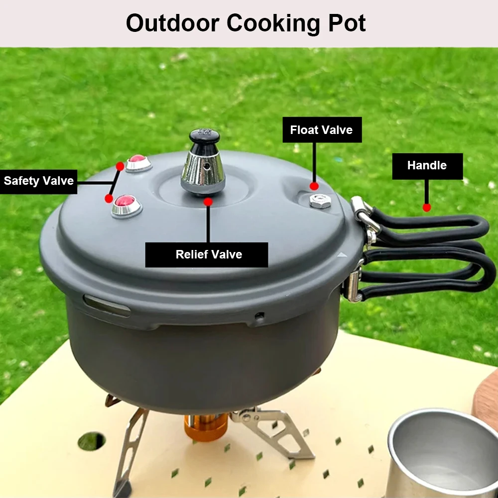 قدر ضغط صغير للتخييم، وعاء طهي - مراجعة Camping Cooking Pack وسعره
