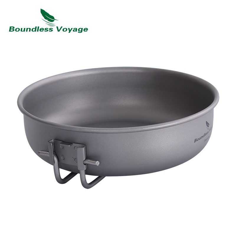 مقلاة خفيفة للغاية من التيتاني - مراجعة Camping Cooking Pan وسعره