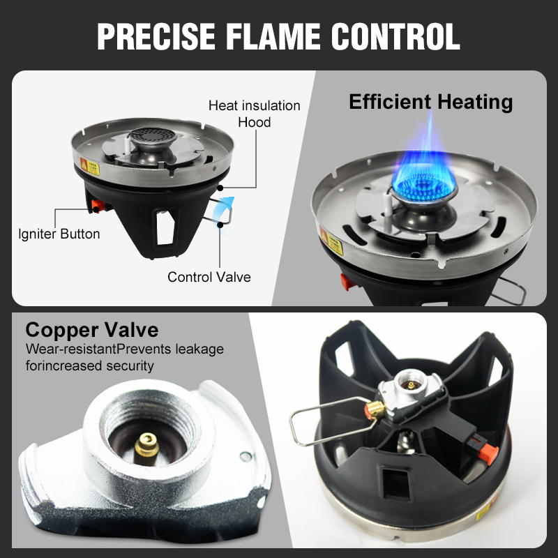 WESTTUNE نظام الطبخ في الهواء  - مراجعة Camping Cooking Propane وسعره