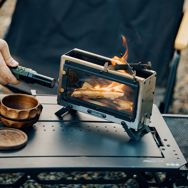 موقد خشب محمول من Goout Spring - مراجعة Camping Cooking Wood Stove وسعره