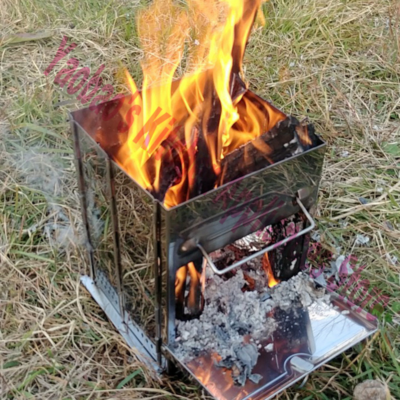 موقد خشبي للتخييم في الهواء ال - مراجعة Camping Cooking Wood Stove وسعره
