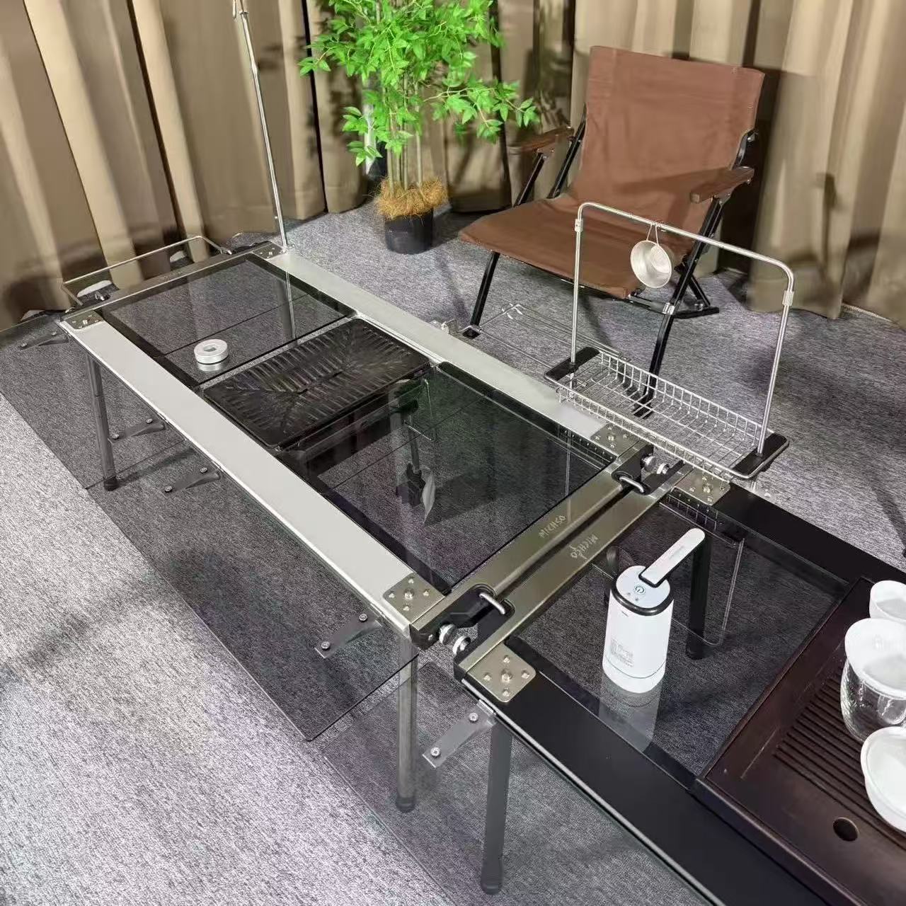 ، 0.5/1 وحدة لوحة طاولة جانبية - مراجعة Camp Cutting Board وسعره
