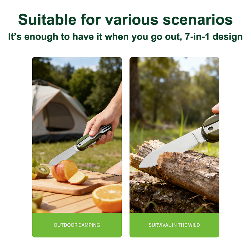 طقم أدوات طعام للتخييم جديد من - مراجعة Camping Cooking Cutlery Set وسعره