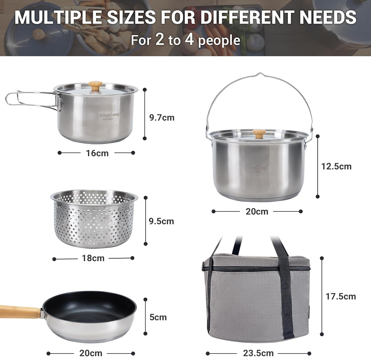 طقم أواني طهي للتخييم من الفول - مراجعة Camping Cooking Kitchen Set وسعره