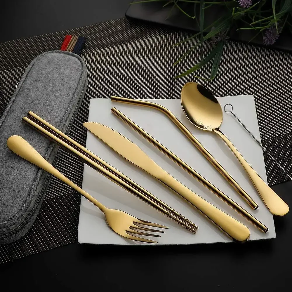 طقم أدوات مائدة للسفر قابلة لإ - مراجعة Camping Cooking Cutlery Set وسعره