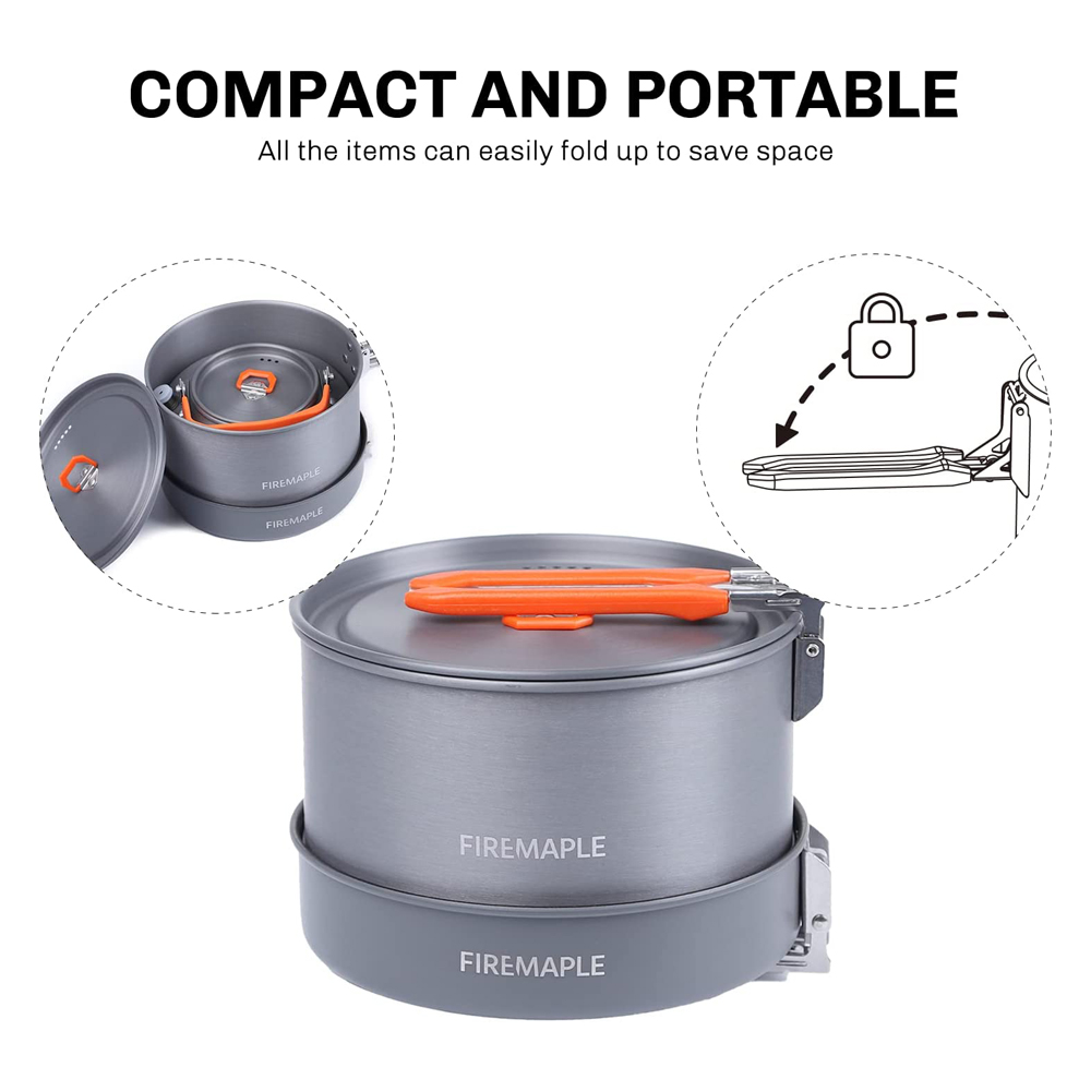 النار القيقب التخييم تجهيزات ا - مراجعة Camping Cooking Pack وسعره