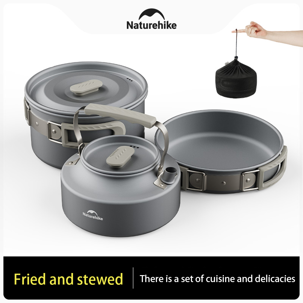 مجموعة أواني خارجية من Natureh - مراجعة Camping Cooking Pan وسعره