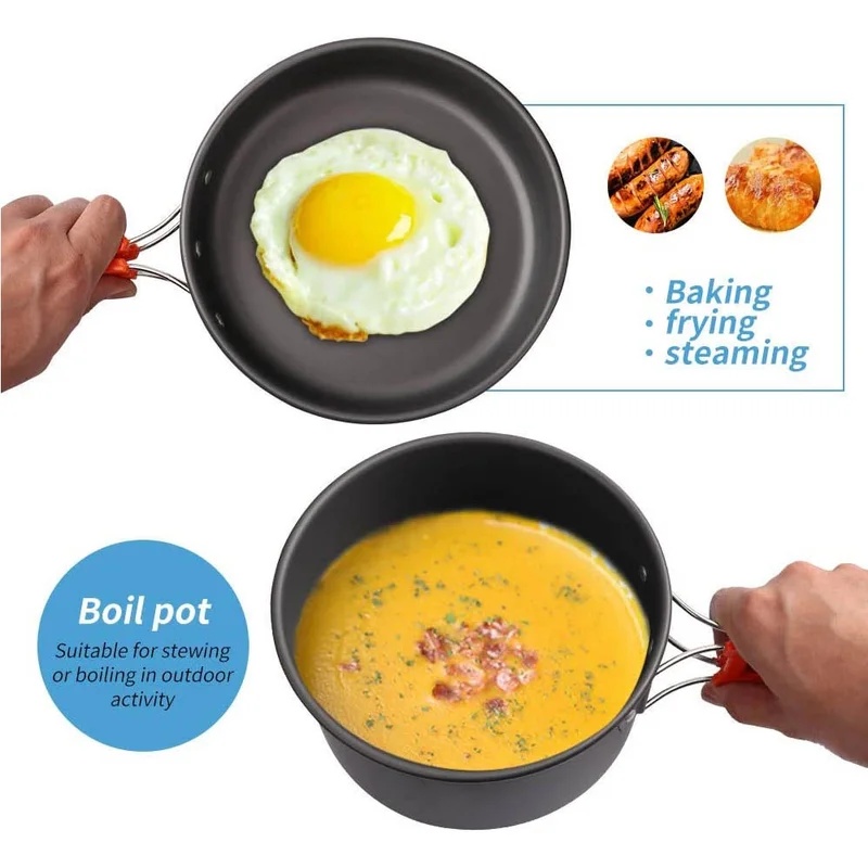 مجموعة أدوات الطهي للتخييم، أد - مراجعة Camping Cooking Pack وسعره