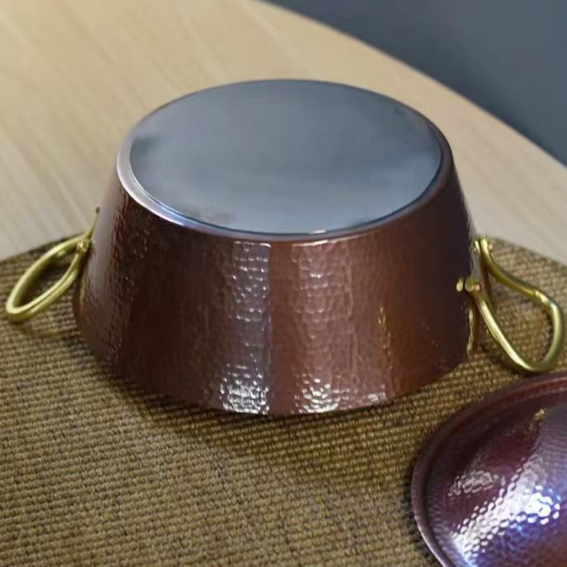 وعاء نحاسي عتيق مصنوع يدويًا،  - مراجعة Camping Cooking Pot With Lid وسعره